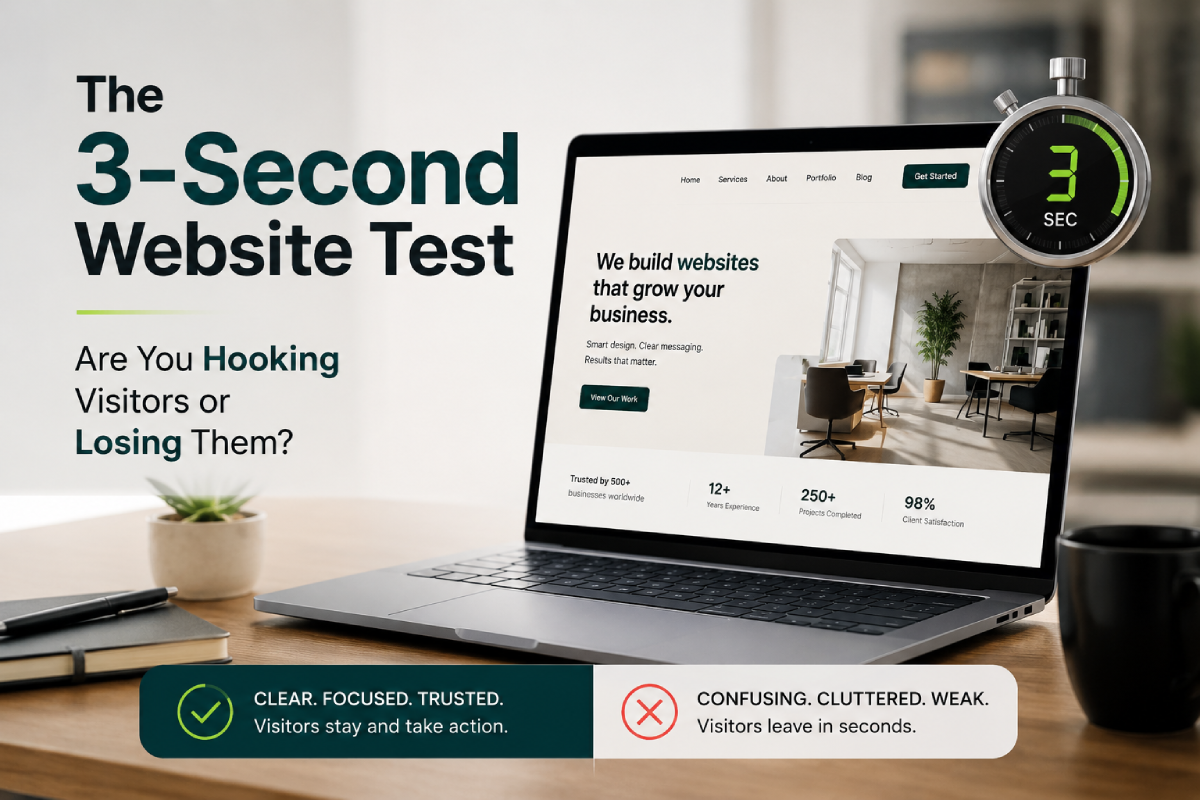 The 3-Second Website Test: Are You Hooking Visitors or Losing Them?